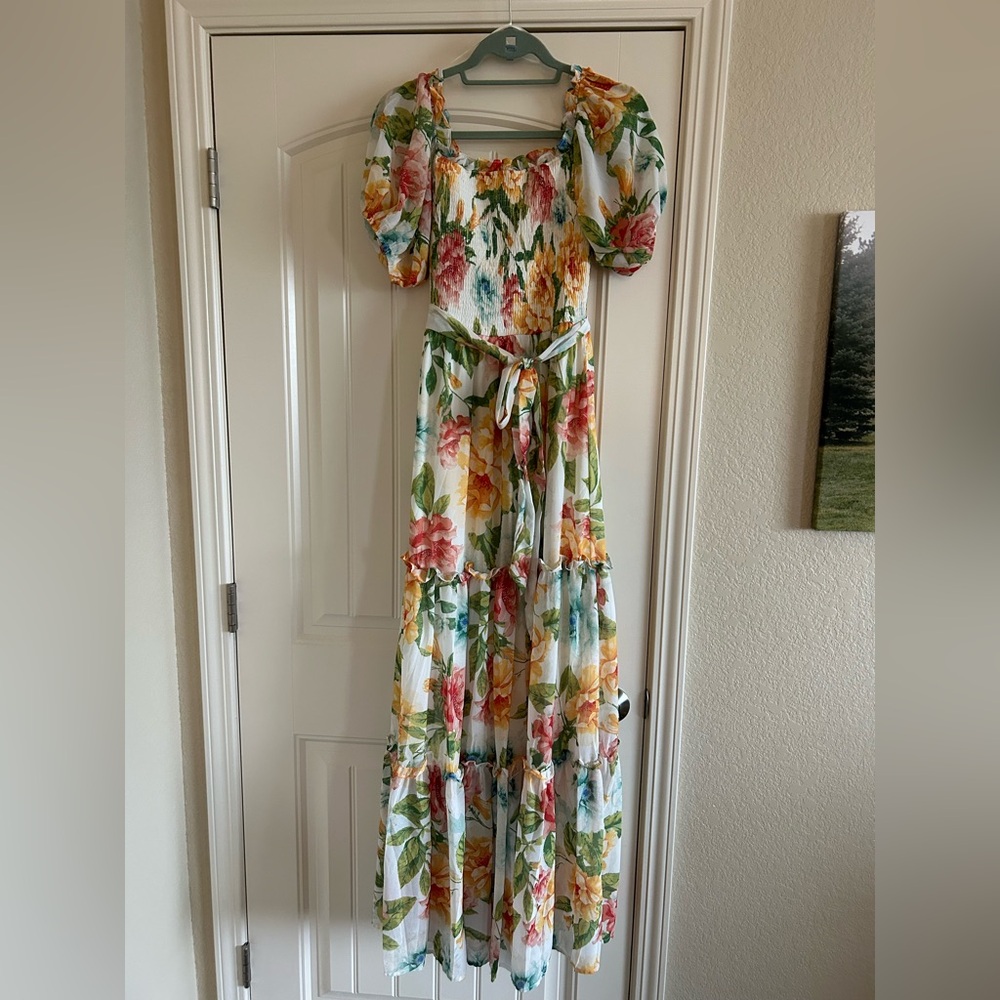 SOLD Baltic Born floral tiered maxi dress